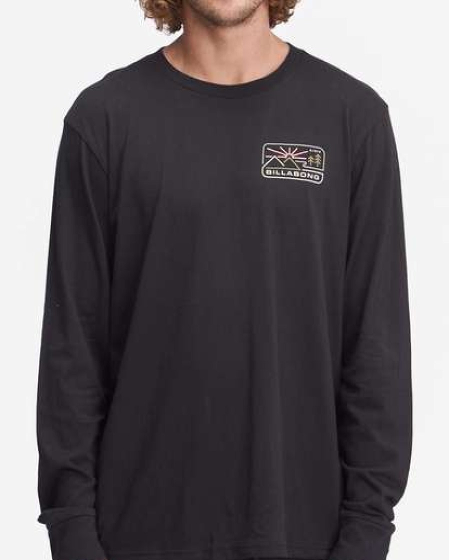 Tees * | Billabong A/Div Landscape Long Sleeve T-Shirt Black Black (Blk)