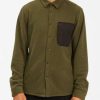 Fleece * | Billabong A/Div Furnace Explorer Snap Front Fleece Dark Olive Dark Olive (Dko)