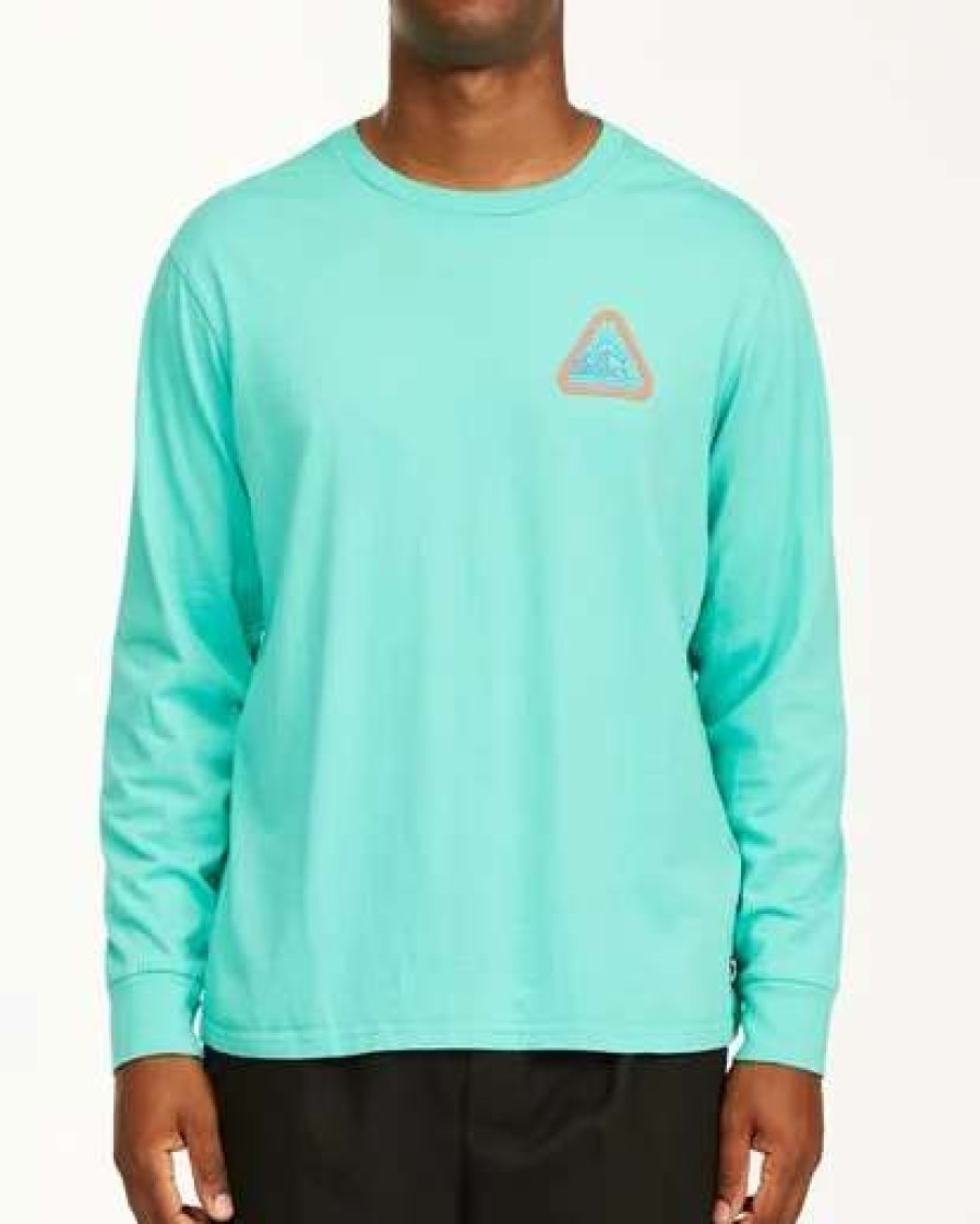 Tees * | Billabong A/Div Sawtooth Long Sleeve T-Shirt Seagreen Seagreen (Sgn)