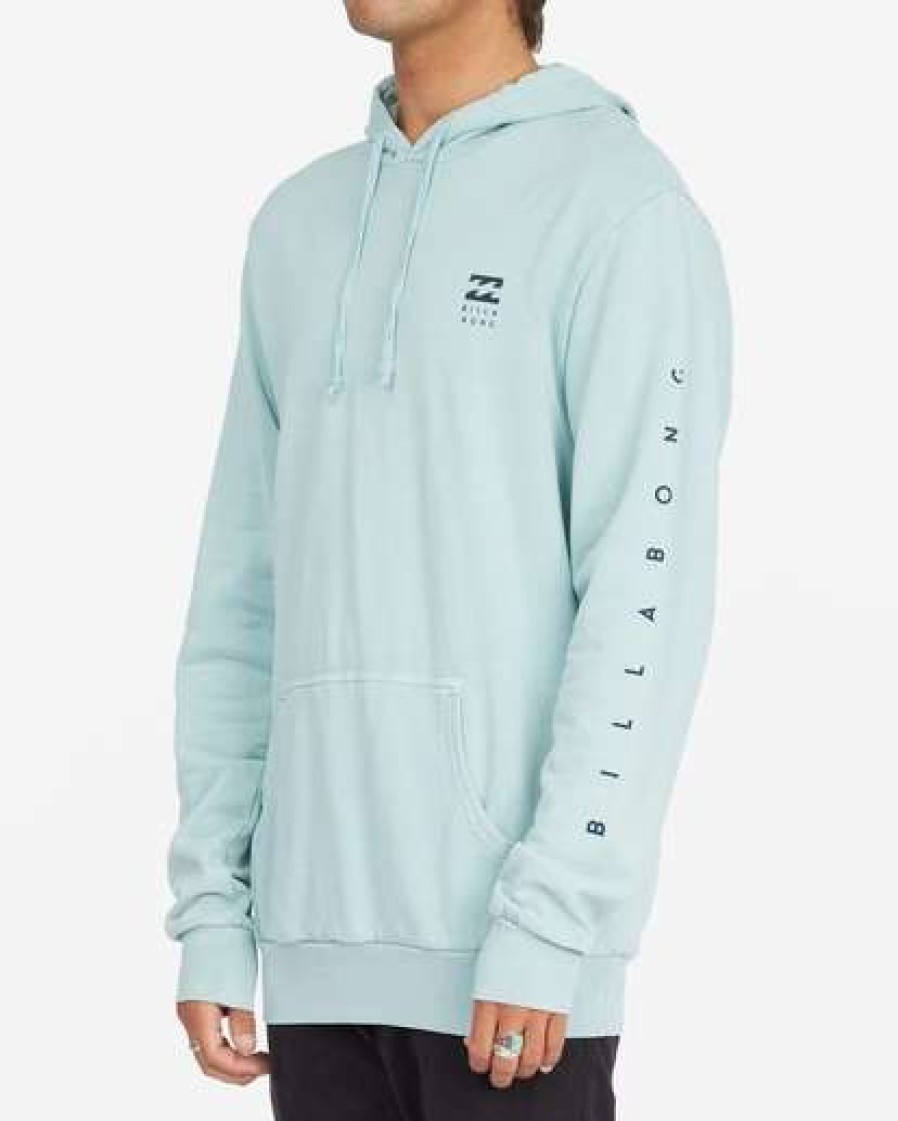 Hoodies & Fleece * | Billabong Unity Wave Washed Pullover Hoodie Seafoam Seafoam (Sfm)