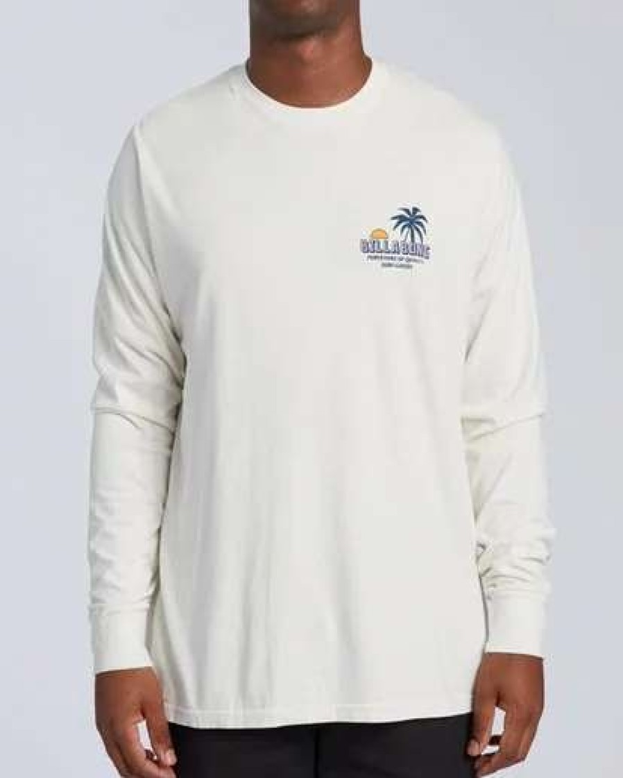 Tees * | Billabong Marakesh Long Sleeve T-Shirt Off White Off White (Ofw)