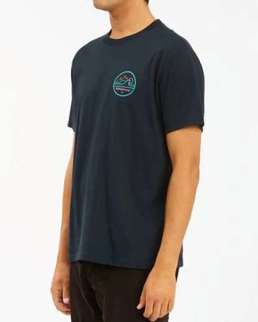 Tees * | Billabong A/Div Peak Wave Short Sleeve T-Shirt Indigo Indigo (Ind)