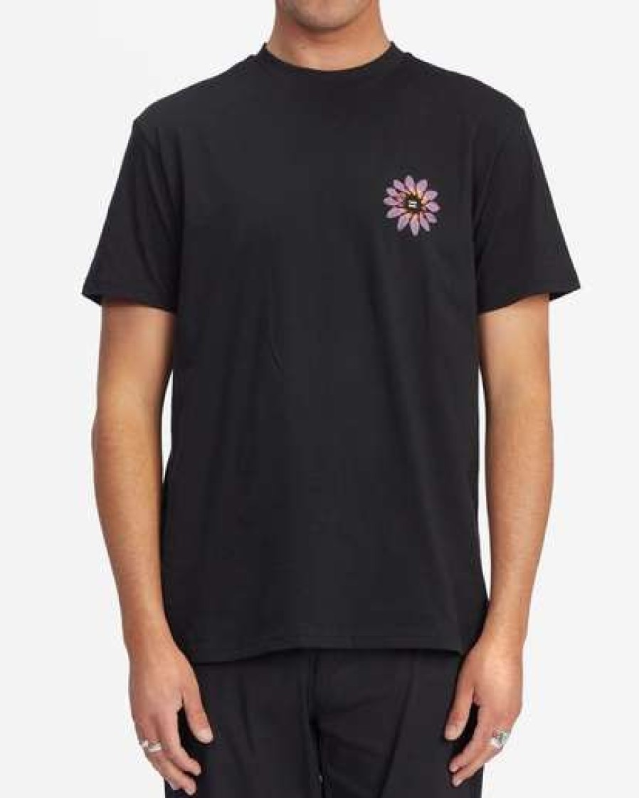 Tees * | Billabong Hologram Short Sleeve T-Shirt Black Black (Blk)