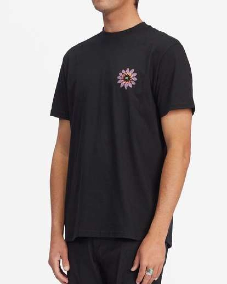 Tees * | Billabong Hologram Short Sleeve T-Shirt Black Black (Blk)