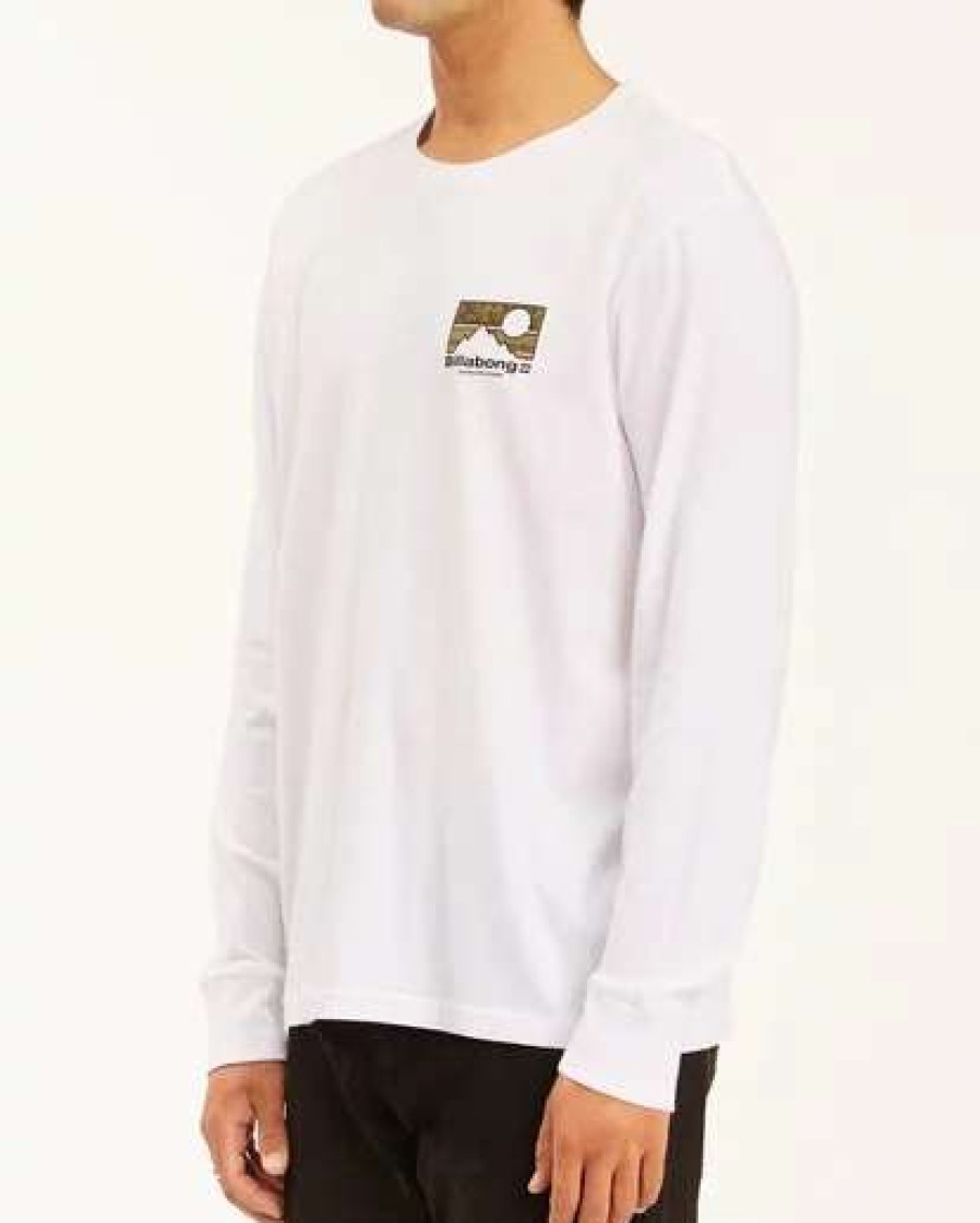 Tees * | Billabong A/Div Capitan Long Sleeve T-Shirt White White (Wht)