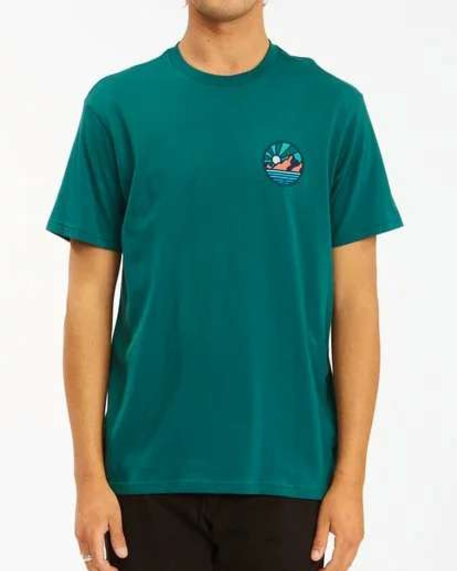 Tees * | Billabong A/Div Rockies Short Sleeve T-Shirt Deep Sea Deep Sea (Dps)