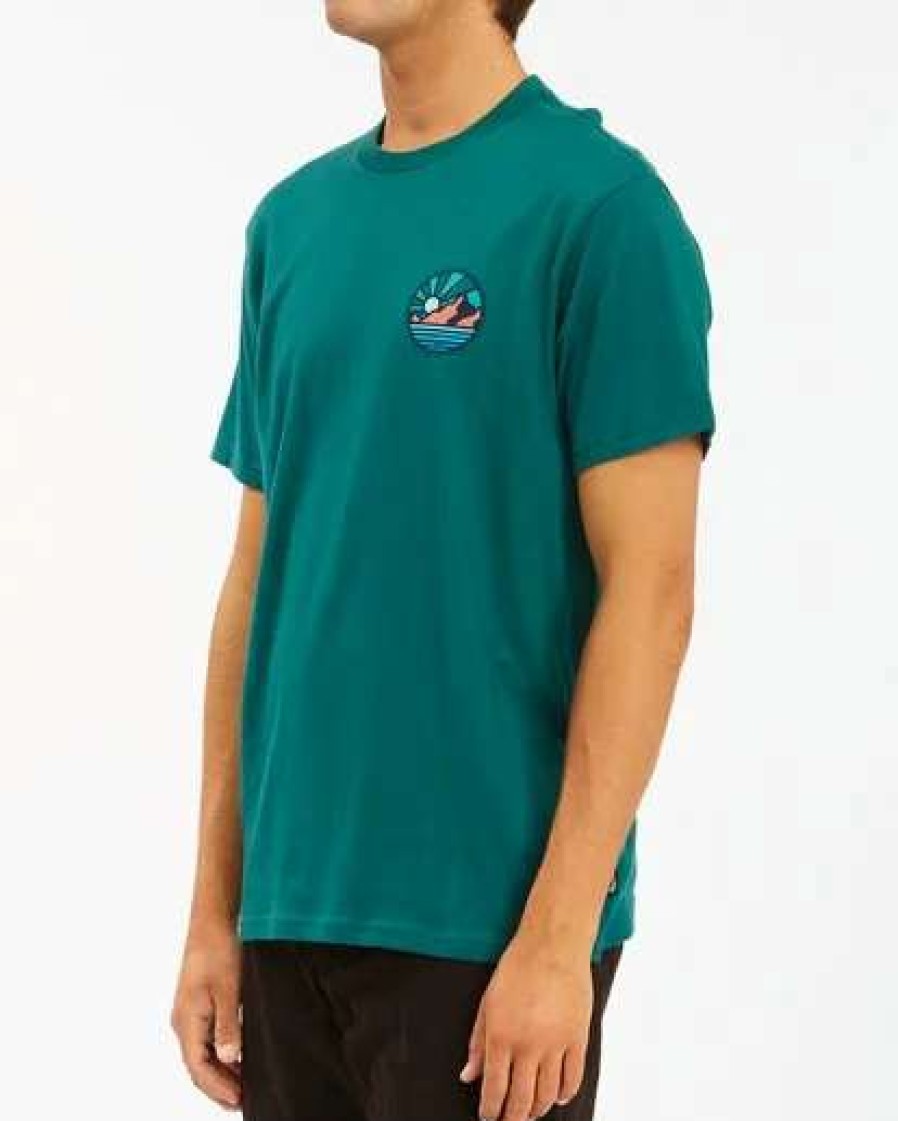 Tees * | Billabong A/Div Rockies Short Sleeve T-Shirt Deep Sea Deep Sea (Dps)