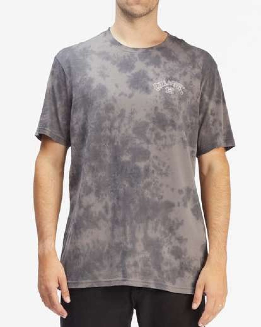 Clothing * | Billabong Arch Tie-Dye Short Sleeve T-Shirt Black Black (Blk)