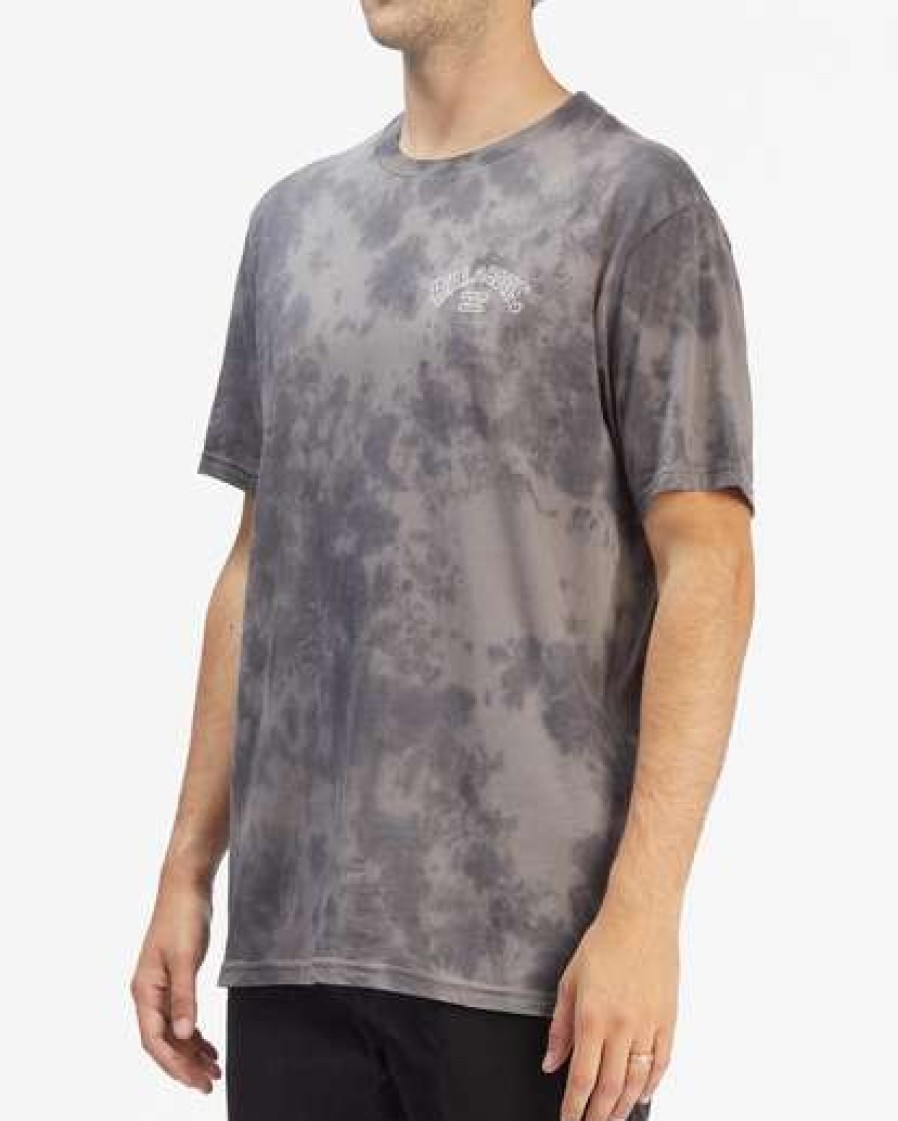 Clothing * | Billabong Arch Tie-Dye Short Sleeve T-Shirt Black Black (Blk)