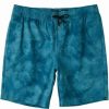 Shorts * | Billabong A/Div Surftrek Perf Elastic Short 18 Dark Teal Tie Dye