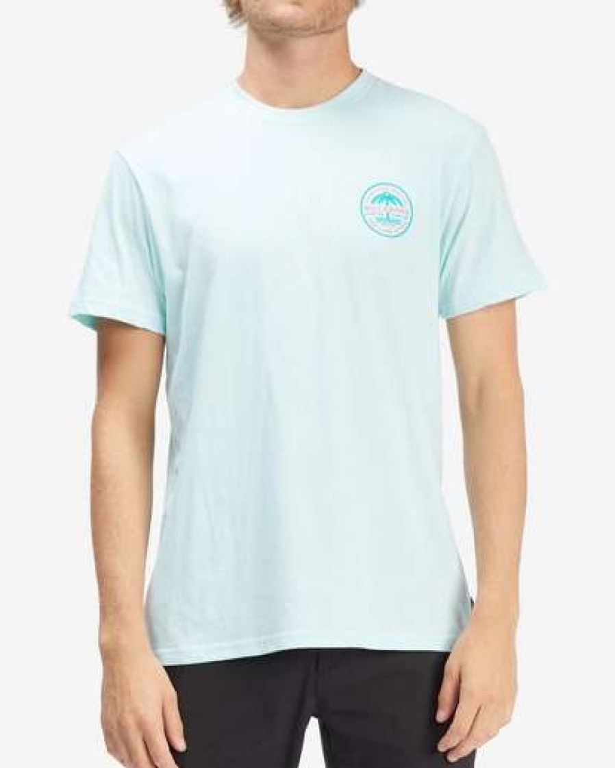 Tees * | Billabong Land & Sea Short Sleeve T-Shirt Navy