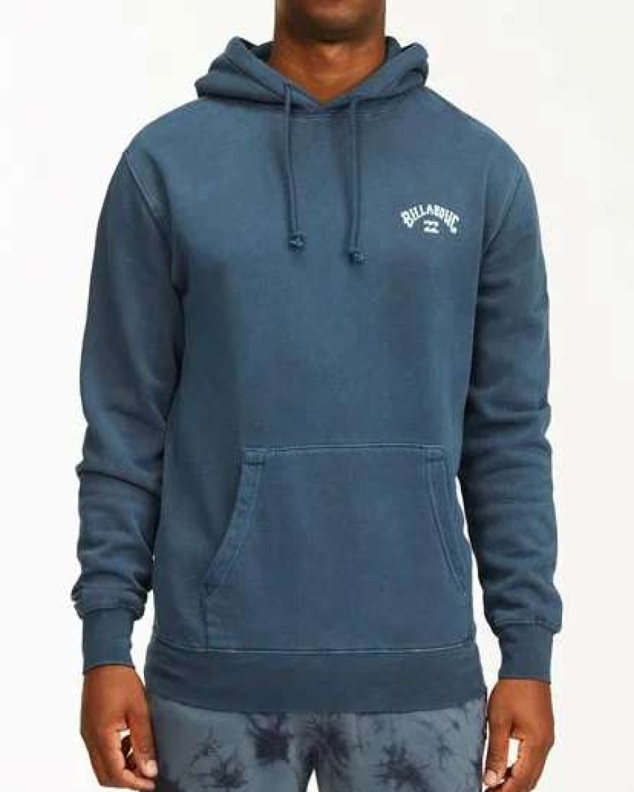 Hoodies & Fleece * | Billabong Arch Wave Washed Pullover Hoodie Purple Haze