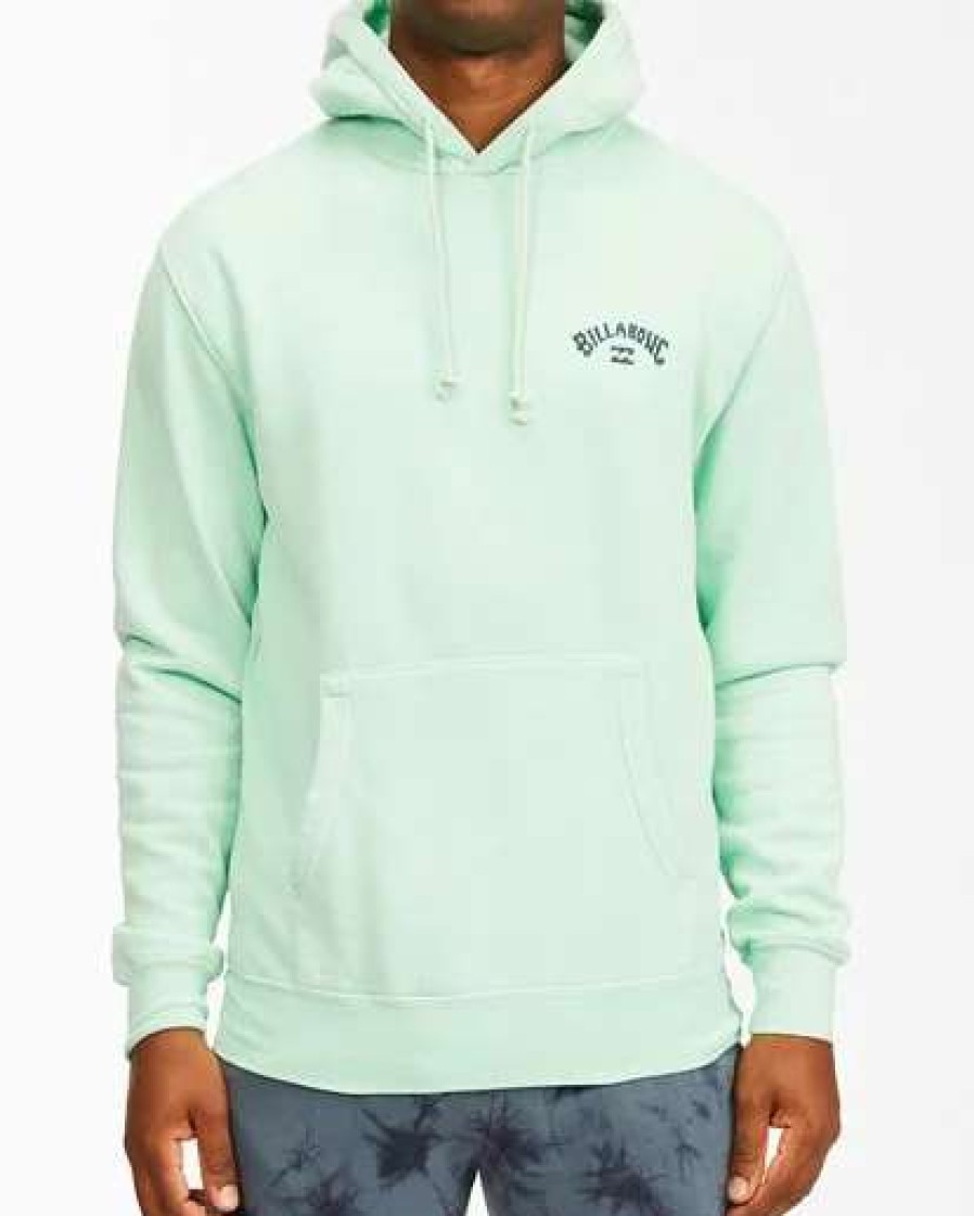 Hoodies & Fleece * | Billabong Arch Wave Washed Pullover Hoodie Purple Haze