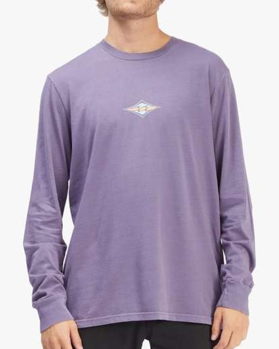 Clothing * | Billabong Diamond Wave Washed Long Sleeve T-Shirt Military