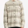 Shirts * | Billabong Offshore Jacquard Flannel Shirt Stone