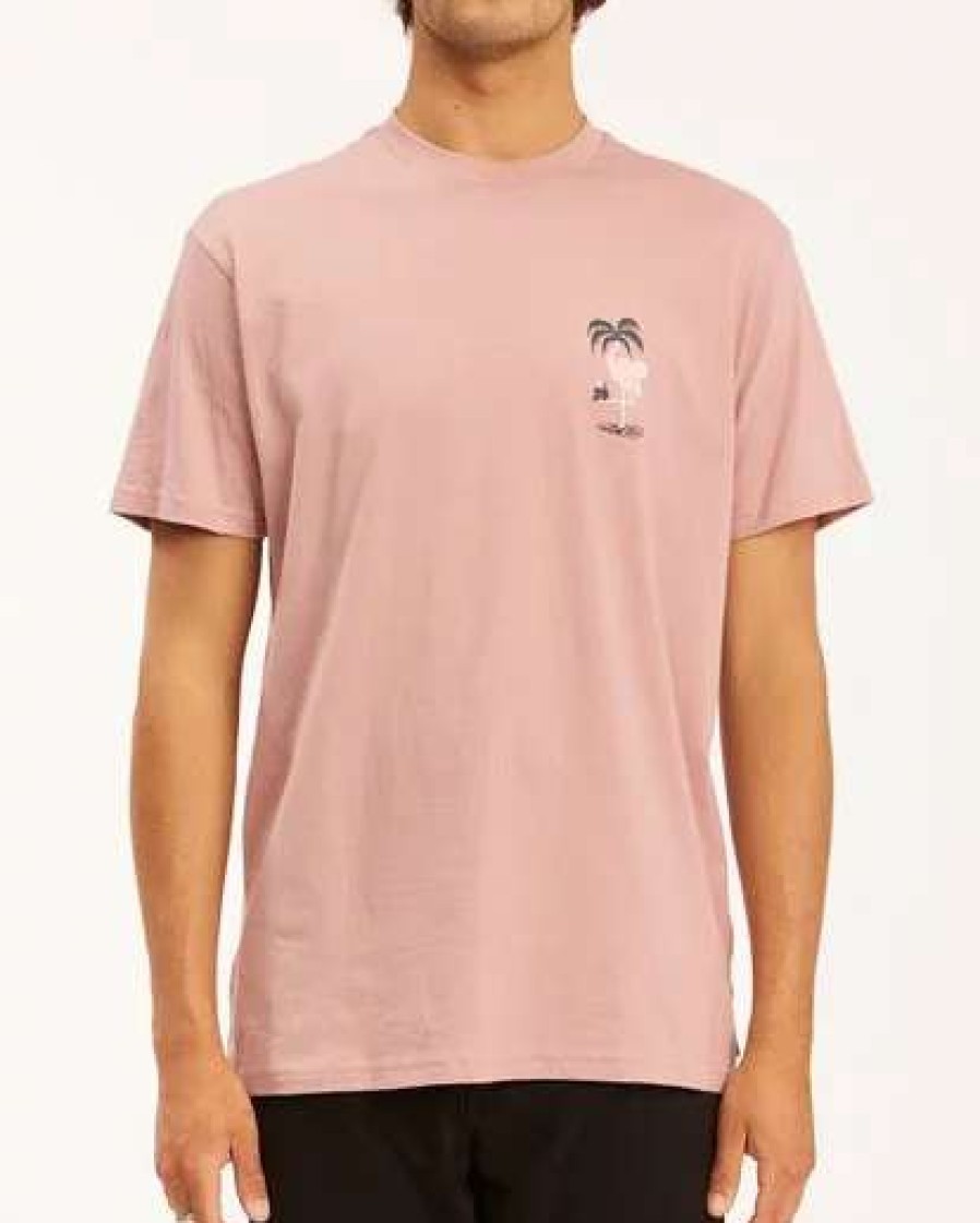 Tees * | Billabong Paradise Lost Short Sleeve T-Shirt Dusty Pink Dusty Pink (Dtp)