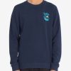 Hoodies & Fleece * | Billabong Airfare Crewneck Sweatshirt Navy Navy (Nvy)