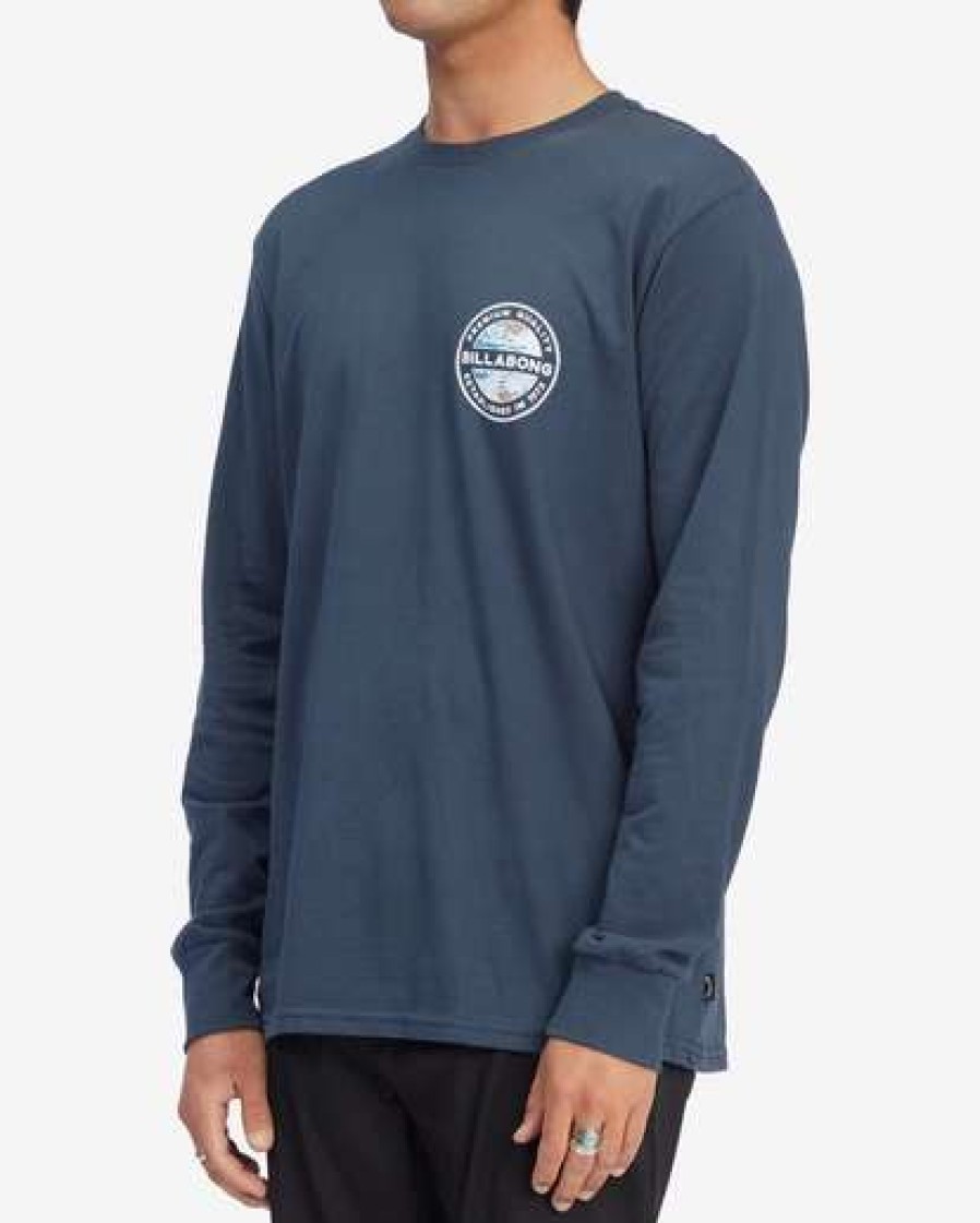 Tees * | Billabong Rotor Long Sleeve T-Shirt Navy Navy (Nvy)