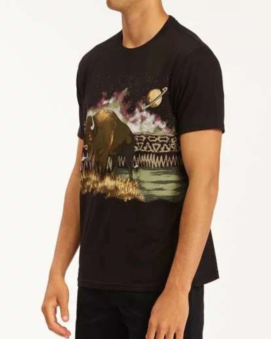 Tees * | Billabong A/Div Buffalo Short Sleeve T-Shirt Black Black (Blk)