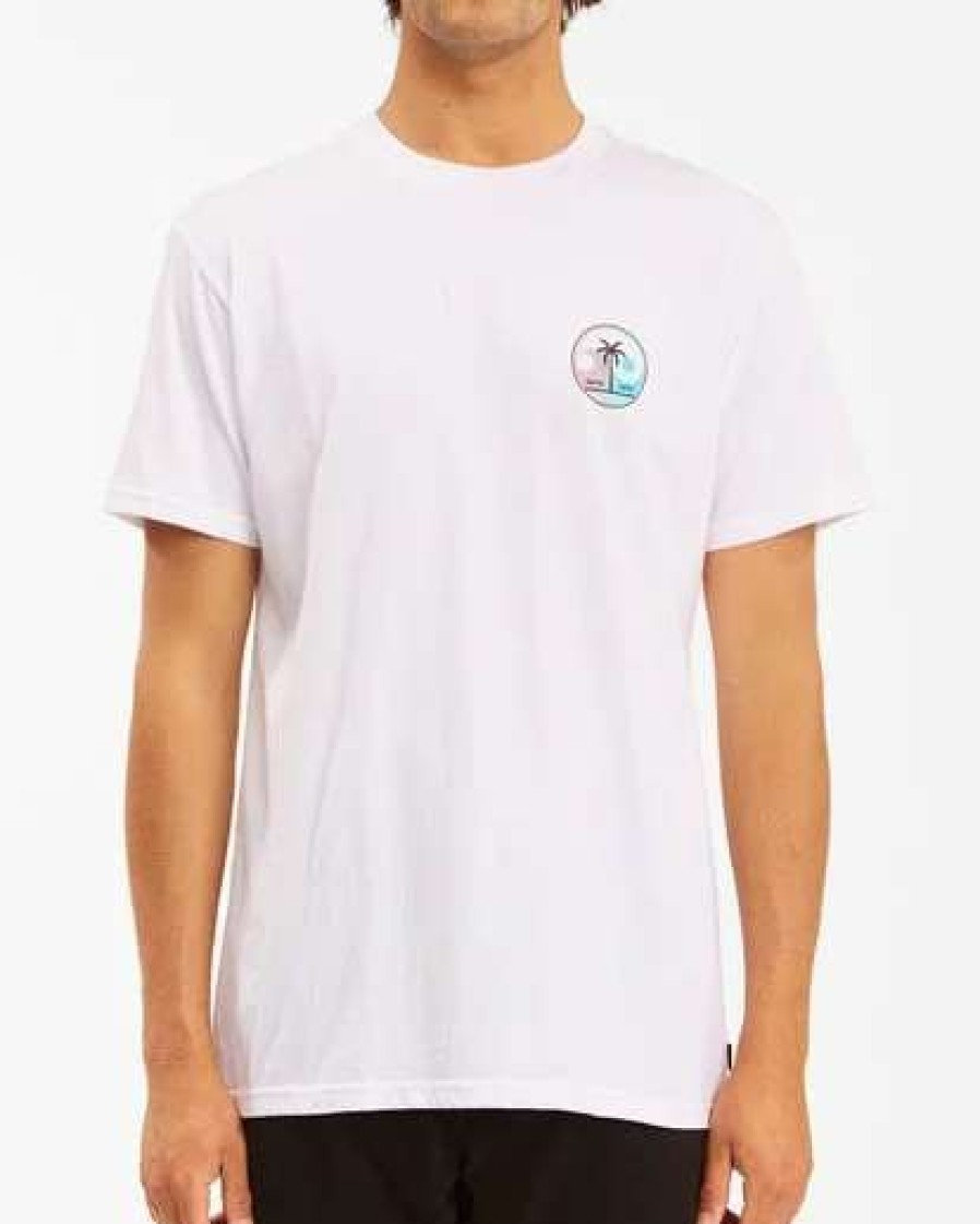 Tees * | Billabong Yin And Wave Short Sleeve T-Shirt White White (Wht)