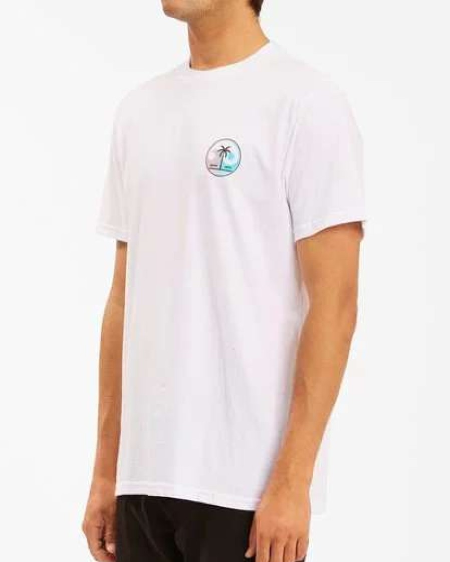 Tees * | Billabong Yin And Wave Short Sleeve T-Shirt White White (Wht)