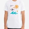 Tees * | Billabong Calder Short Sleeve T-Shirt White White (Wht)