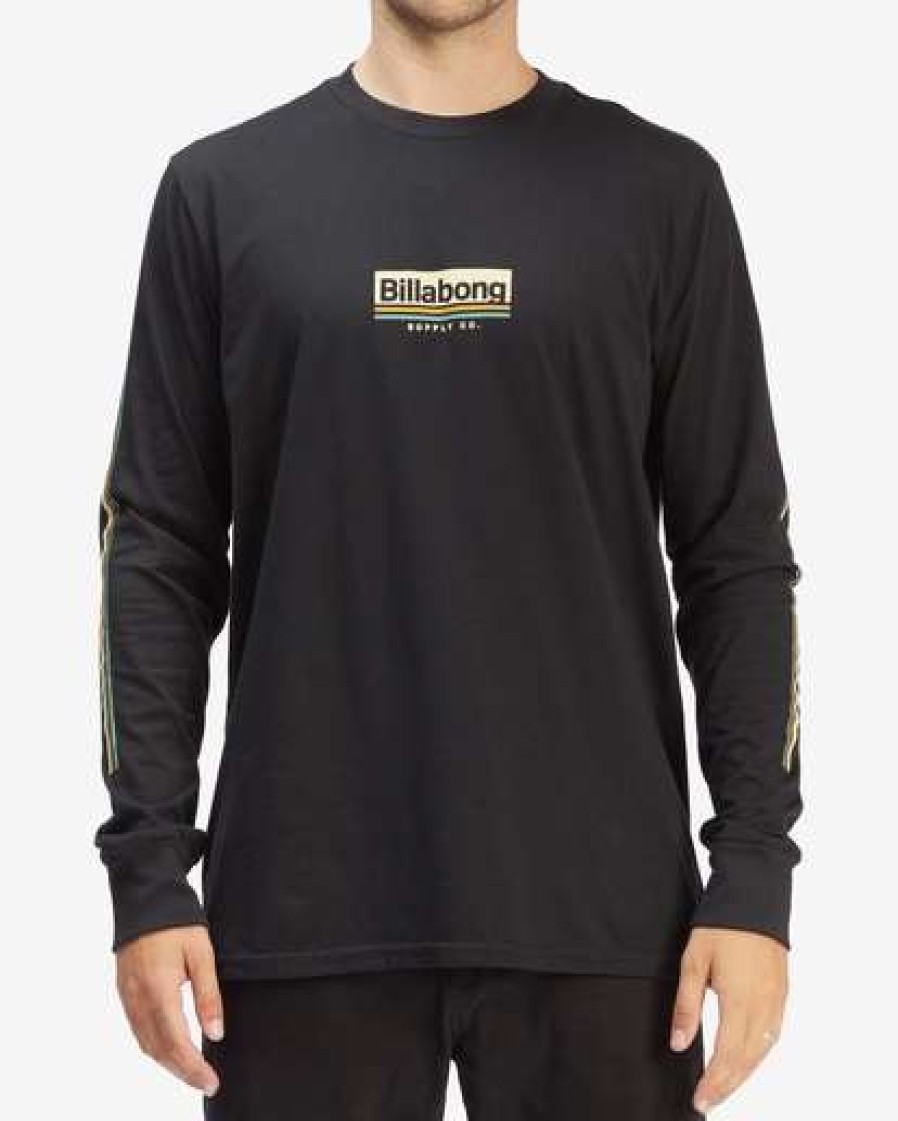 Tees * | Billabong Walled Long Sleeve T-Shirt Black