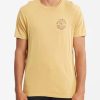 Tees * | Billabong Abrade Wave Washed Short Sleeve T-Shirt Mustard Mustard (Mus)