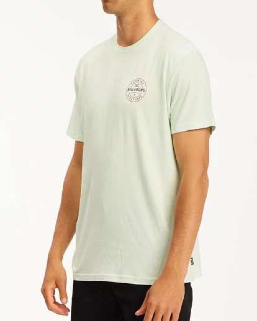 Tees * | Billabong Basis Florida Short Sleeve T-Shirt Seaglass Seaglass (Sgl)