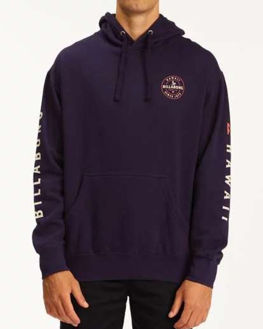 Fleece * | Billabong Basis Hawaii Pullover Hoodie Hoodie Navy