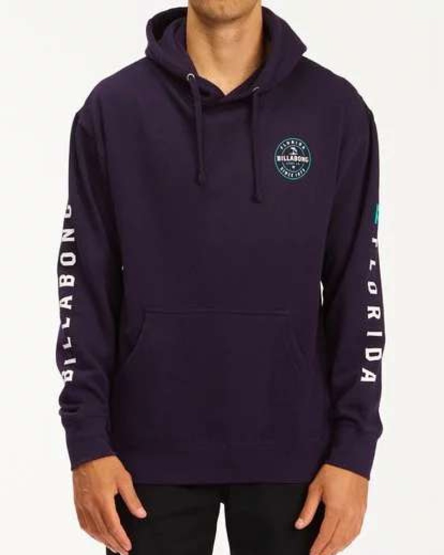 Fleece * | Billabong Basis Florida Pullover Hoodie Hoodie Navy