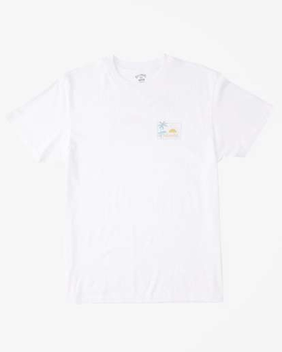 Clothing * | Billabong Breeze Hawaii Short Sleeve T-Shirt White White (Wht)