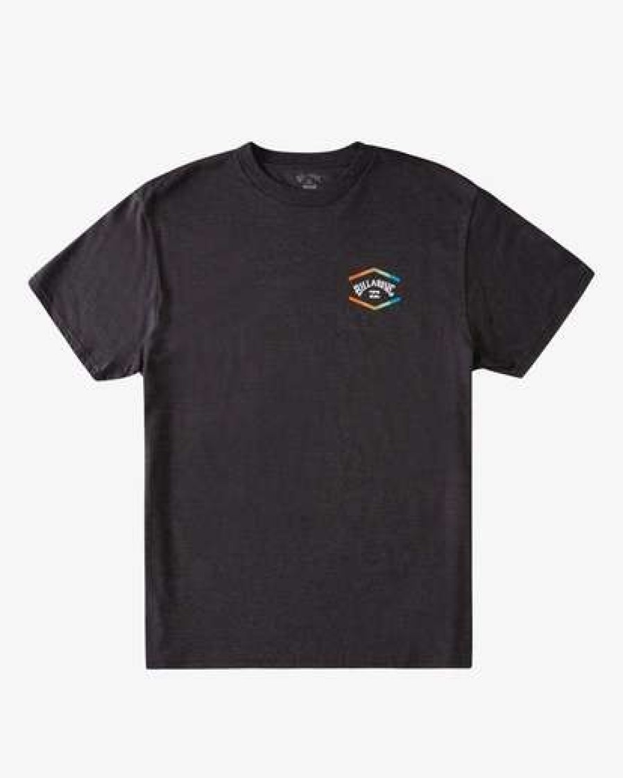 Tees * | Billabong Entry Arch Short Sleeve T-Shirt Black Heather