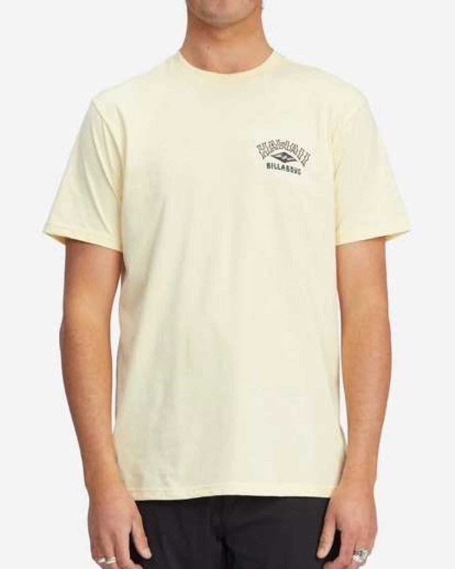 Tees * | Billabong Arch Hawaii Short Sleeve T-Shirt Mellow Yellow Mellow Yellow (Mly)