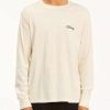 Tees * | Billabong Peak Wave Washed Long Sleeve T-Shirt Off White Off White (Ofw)