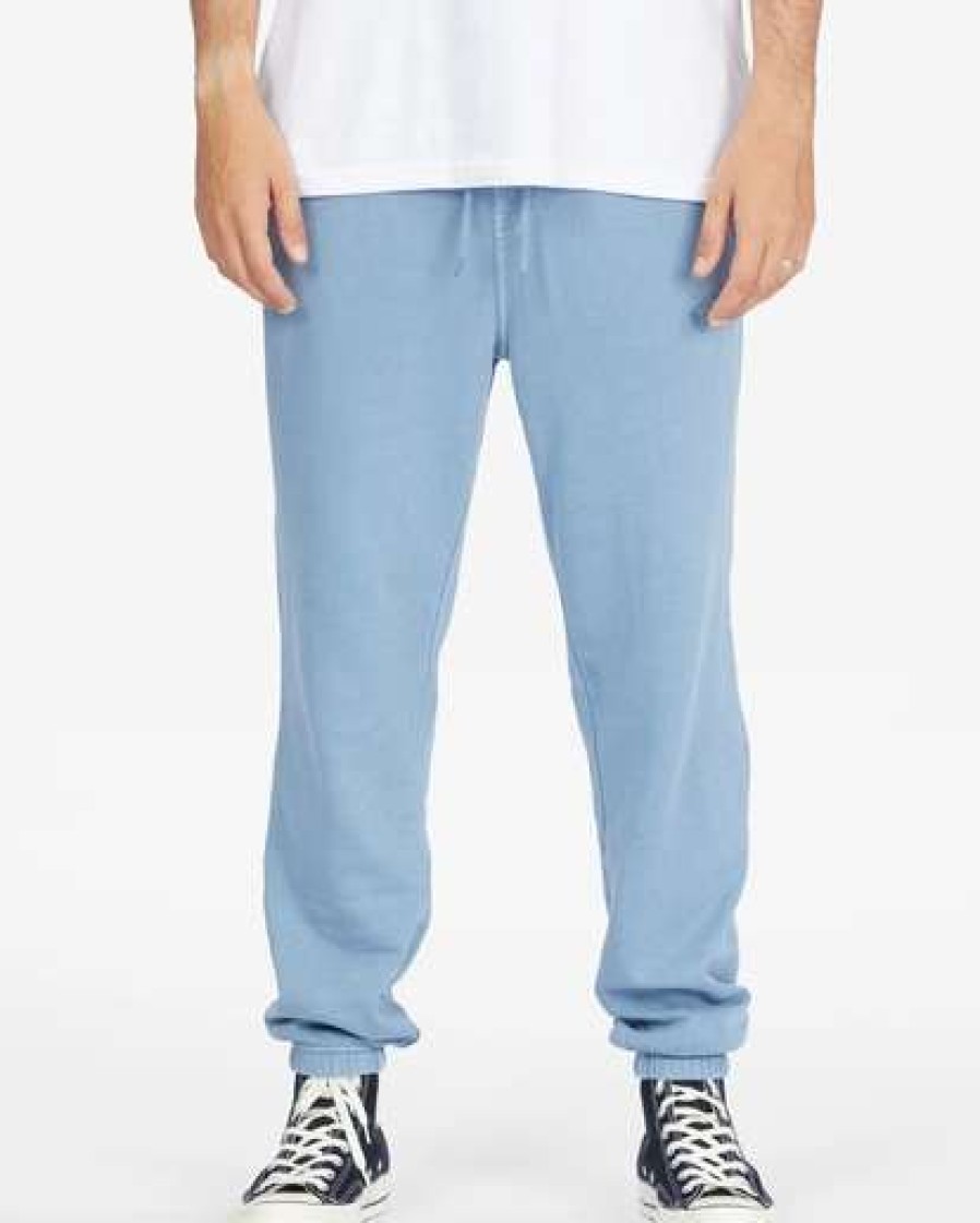 Clothing * | Billabong Wave Washed Sweatpants Smoke Blue