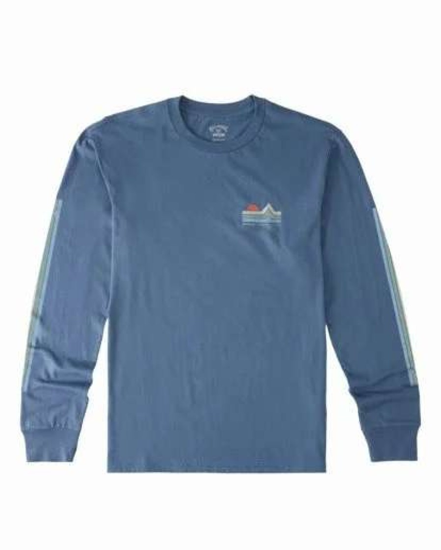 Clothing * | Billabong A/Div Stretch Organic Long Sleeve T-Shirt Dusty Blue Dusty Blue (Dyb)